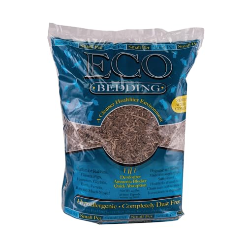 ECO BEDDING FiberCore, staubfreie Papierunterlage für kleine Haustiere und Vögel, hergestellt in den USA (4.5) von ECO BEDDING