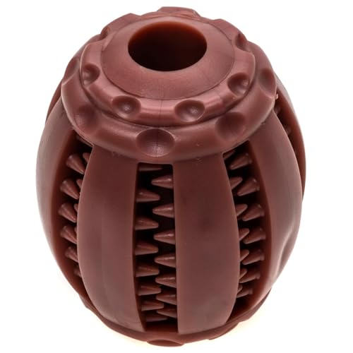 ECOMFY Olive Eco Kauspielzeug für Hunde, Snacky Rugby, 8 cm – umweltfreundliches Hunde-Kauspielzeug, langanhaltender Spaß, interaktives Leckerli-Dosieren, Zahngesundheit, nachhaltige Spielzeit von ECOMFY BY AQUAEL