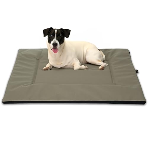 EDANTI Hundebett Grosse Hunde S-XL Wasserdicht, Waschbar, Hundekissen, Hundekorb, Hundesofa, Hundecouch, Sofa, Matte (Beige, S) von EDANTI