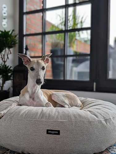 EDEL&SCHNELL Hundebett Wechselbezug beige 125 cm Ersatz Bezug Hundebett Flocke Bezüge für Hundebetten aus robusten Polsterstoff von EDEL&SCHNELL