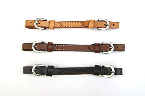 EE Tack" - Kinnriemen - US Leder - 3 Farben - Two Buckle (Dunkelbraun) von EE Tack