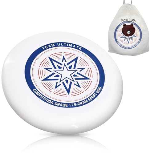 175g Outdoor-Wettkampf-Frisbee, Ultimate Frisbee, drehbares Profi-Frisbee, Bio-Ultimate-Frisbee für Outdoor-Funsport, geeignet für Gelegenheitsspieler und Profis (Aufbewahrungstasche) [Abschnitt C] von EEPLUYTY