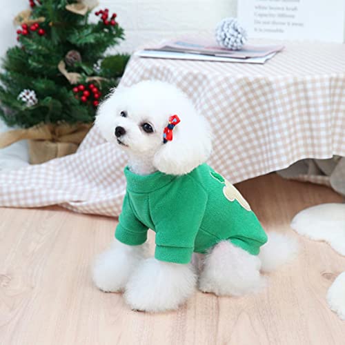 Cartoon Welpen Hund Pullover Winter Warme Kleidung für kleine Hunde Weihnachtskostüm Chihuahua Mantel Stricken Häkeltuch Jersey von EFFGAMU