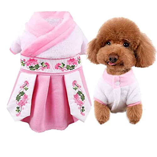 Chinesisches Jahr Kleidung für Hundejahr Kostüm Hoodies für Katzen Hunde Winterkleid Yorkshire Terrier Fleece Frühlingsfest von EFFGAMU