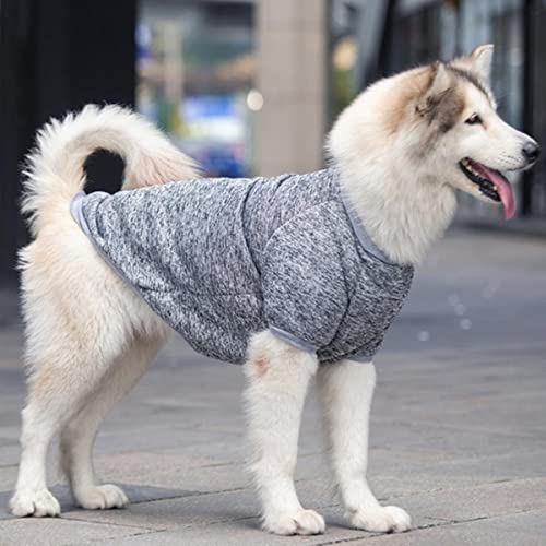 Klassische Warme Hundekleidung Welpen Haustier Katze Kleidung Pullover Jacke Mantel Wintermode Weich Für Große Hunde 3XL-6XL von EFFGAMU