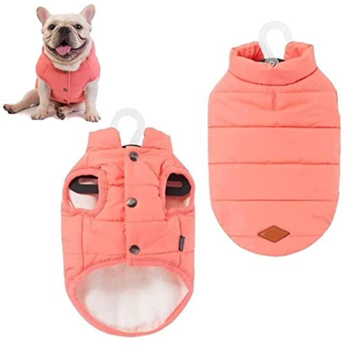 Kleine mittelgroße Hundeweste warme Baumwolle mit Leine Loch Winddichte Haustierkleidung für den Innen- und Außeneinsatz Hund Warmer Mantel von EFFGAMU