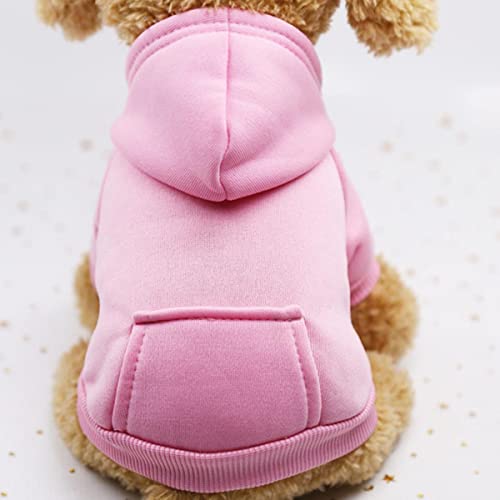 Pocket Pet Hundebekleidung Hunde Hoodies Weiches Fleece Welpe Winterkleidung Solide Jacke Warmer Mantel Haustiere Hunde Hoodie für kleine Haustiere Welpen von EFFGAMU