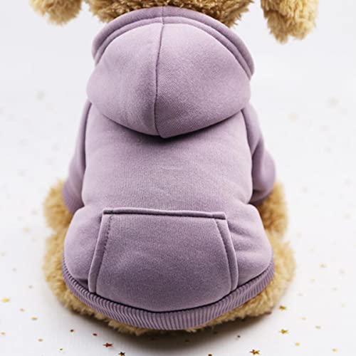 Pocket Pet Hundebekleidung Hunde Hoodies Weiches Fleece Welpe Winterkleidung Solide Jacke Warmer Mantel Haustiere Hunde Hoodie für kleine Haustiere Welpen von EFFGAMU