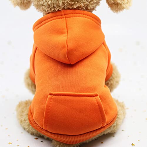 Pocket Pet Hundebekleidung Hunde Hoodies Weiches Fleece Welpe Winterkleidung Solide Jacke Warmer Mantel Haustiere Hunde Hoodie für kleine Haustiere Welpen von EFFGAMU