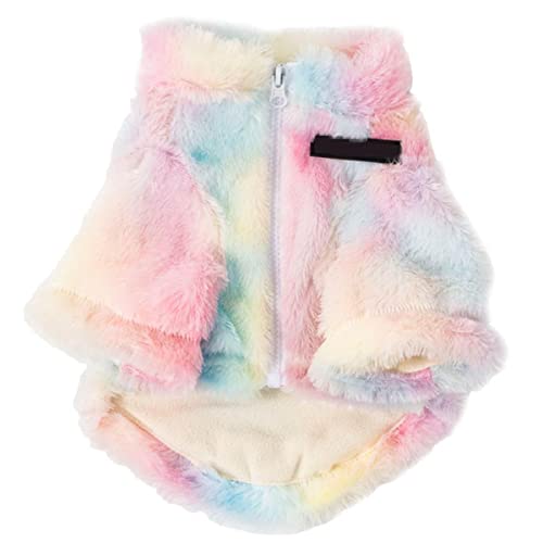 Schöne Bunte Welpenkleidung Designer Hundekleidung Kleiner Hund Katze Luxus Hoodie Schnauzer York Rainbow Jacke Haustierkleidung von EFFGAMU