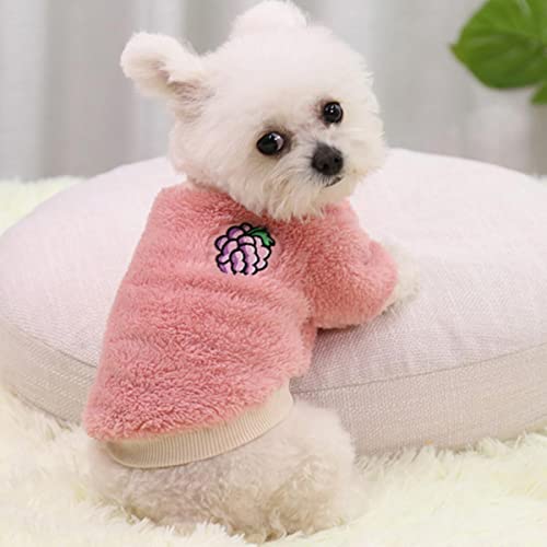 Warme Winterhundekleidung für kleine Hunde Sweatshirts Tierkleidung Jahr Hundepullover Teddy Zweibeiniger Hund Heimtierbedarf von EFFGAMU