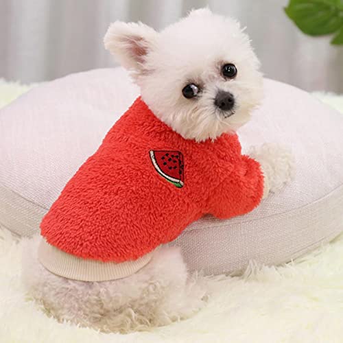 Warme Winterhundekleidung für kleine Hunde Sweatshirts Tierkleidung Jahr Hundepullover Teddy Zweibeiniger Hund Heimtierbedarf von EFFGAMU