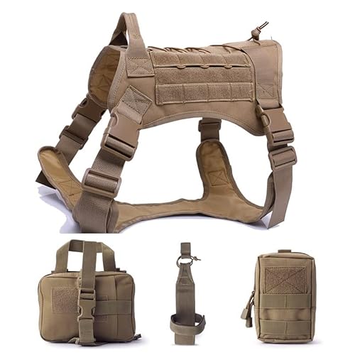 Taktische Tarnung Molle Hundeweste Harness Pet Jacket Hund Brustgeschirre mit Beutel von EGEN