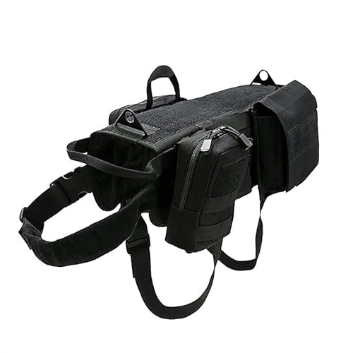 Taktische Tarnung Molle Hundeweste Harness Pet Jacket Hund Brustgeschirre mit Beutel von EGEN