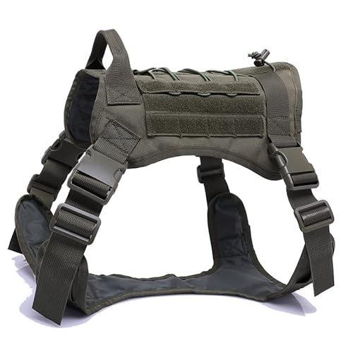 Taktische Tarnung Molle Hundeweste Harness Pet Jacket Hund Brustgeschirre von EGEN