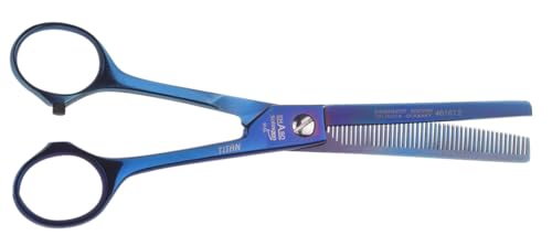 EHASO einseitige Titan Modellierschere, 16,5cm, 46er Zahnung von EHASO