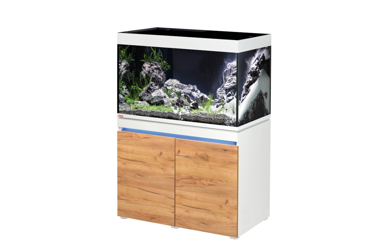 EHEIM incpiria 330 LED Aquarium mit Unterschrank alpin-natur
