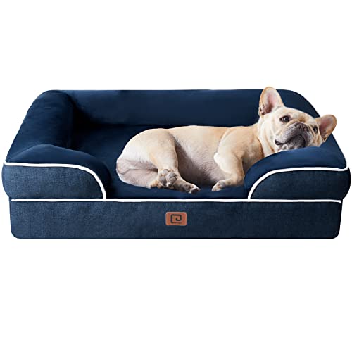 EHEYCIGA Orthopädisches Hundebett Kleine Hunde, Memory Foam Hundekorb Mittelgroße Hunde, Waschbar Hundesofa Wasserdicht rutschfest, Hundecouch mit Hohem Rand von EHEYCIGA