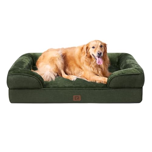 EHEYCIGA Orthopädisches Hundebett Grosse Hunde, Memory Foam Hundekorb XL, Waschbar Hundesofa Wasserdicht rutschfest, Hundecouch mit Hohem Rand von EHEYCIGA