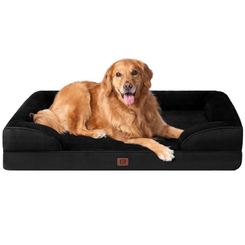 EHEYCIGA Orthopädisches Hundebett Grosse Hunde, Memory Foam Hundekorb XL, Waschbar Hundesofa Wasserdicht rutschfest, Hundecouch mit Hohem Rand von EHEYCIGA