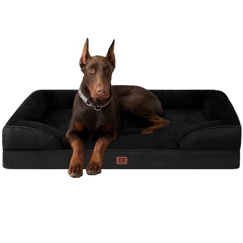 EHEYCIGA Orthopädisches Hundebett Grosse Hunde, Memory Foam Hundekorb XXL, Waschbar Hundesofa Wasserdicht rutschfest, Hundecouch mit Hohem Rand von EHEYCIGA