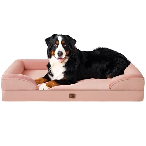 EHEYCIGA Orthopädisches Hundebett Grosse Hunde, Memory Foam Hundekorb XXL, Waschbar Hundesofa Wasserdicht rutschfest, Hundecouch mit Hohem Rand von EHEYCIGA