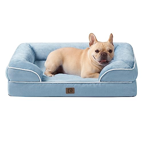 EHEYCIGA Orthopädisches Hundebett Kleine Hunde, Memory Foam Hundekorb Mittelgroße Hunde, Waschbar Hundesofa Wasserdicht rutschfest, Hundecouch mit Hohem Rand von EHEYCIGA