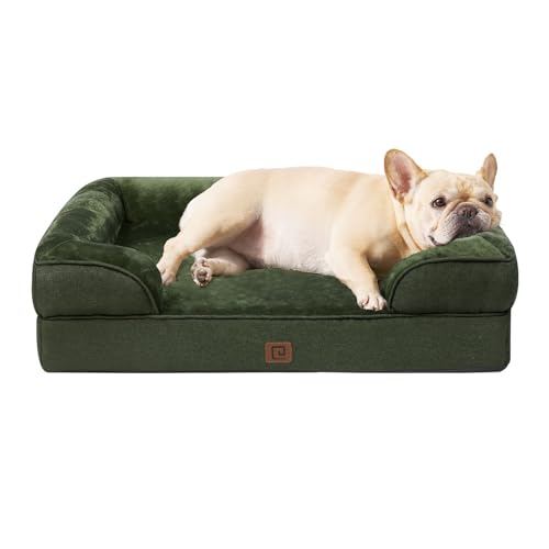 EHEYCIGA Orthopädisches Hundebett Kleine Hunde, Memory Foam Hundekorb Mittelgroße Hunde, Waschbar Hundesofa Wasserdicht rutschfest, Hundecouch mit Hohem Rand von EHEYCIGA