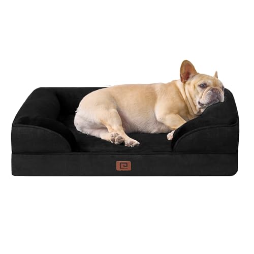 EHEYCIGA Orthopädisches Hundebett Kleine Hunde, Memory Foam Hundekorb Mittelgroße Hunde, Waschbar Hundesofa Wasserdicht rutschfest, Hundecouch mit Hohem Rand von EHEYCIGA