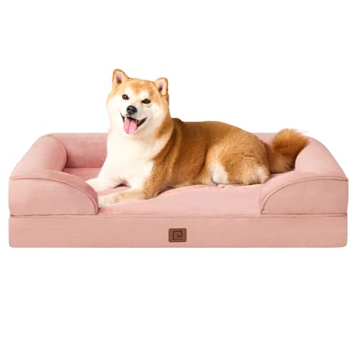 EHEYCIGA Orthopädisches Hundebett Kleine Hunde, Memory Foam Hundekorb Mittelgroße Hunde, Waschbar Hundesofa Wasserdicht rutschfest, Hundecouch mit Hohem Rand von EHEYCIGA