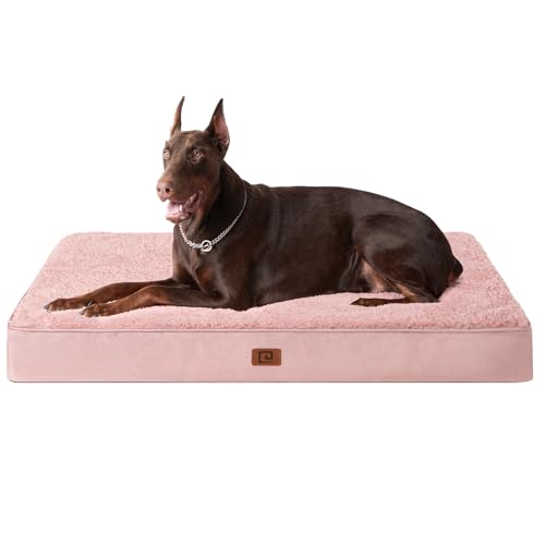 EHEYCIGA Orthopädisches Hundebett XXL Grosse Hunde, Hundekissen Waschbar Flauschig, Hundematte Hundematratze mit Abnehmbarem Deckel für Kiste von EHEYCIGA