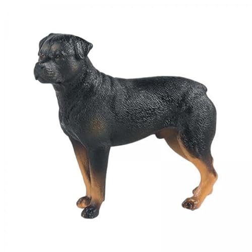 EHJRE 2X Realistische Hundefiguren Modelle, Frühes Lernspielzeug, Haustier Tierspielzeug, Actionfigur für Partygeschenke, Kuchendekoration, Desktop Ornament von EHJRE