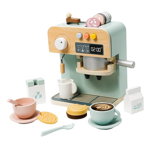 EHJRE Simulation Kaffeemaschine Spielzeug Kaffeemaschine Set für Kinder für Mädchen Jungen Kinder von EHJRE