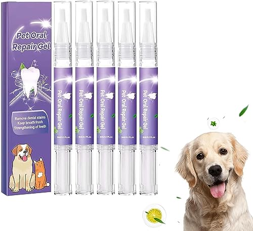 EHOTER Cvreoz Gel für Mundpflege von Haustieren Creoz Gel Erfahrungen Cvreoz Pet Oral Repair Gel gegen Mundgeruch Zahnstein ohne Zähneputzen für Mundgesundheit von Haustieren (5) von EHOTER