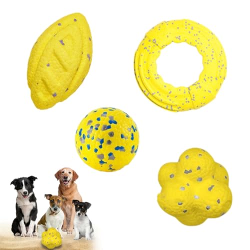 EHOTER Mellow Dog Beruhigungsball, 2024 Mellow Dog Ball, Mellow Dog Beruhigungsbälle, lustiges Spielzeug und Kauspielzeug für Hunde jeder Größe, beruhigender Kauball, Hundespielzeug, 4 Stück von EHOTER