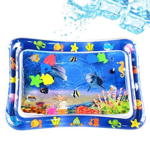 EHOTER Sensor Water Playmat Sensorisch Wassermatte Sommer Wasserspielmatte Interaktiv Katzenspielzeug Verdickt Spielmatte Mit Fisch Zum Spielen für Katzen Hunde Haustiere Geschenk (04) von EHOTER