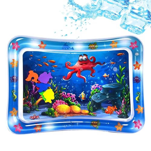 EHOTER Sensor Water Playmat Sensorisch Wassermatte Sommer Wasserspielmatte Interaktiv Katzenspielzeug Verdickt Spielmatte Mit Fisch Zum Spielen für Katzen Hunde Haustiere Geschenk (08) von EHOTER