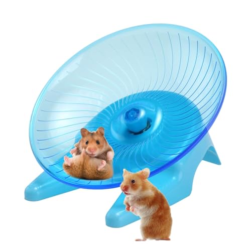 Hamster-Räder Ultra-leises transparentes Trainingsrad für Hamster Gesundheitszubehör für Hamster Goldbär Fettschwanzrennmäuse Zwerghamster (B) von EHOTER