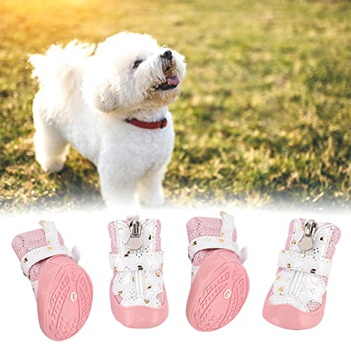 EIMSOAH Lot Haustier-Hundeschuhe, rutschfeste, Atmungsaktive Mesh-Outdoor-Wanderstiefel für Welpen, Sport-Sneaker-Stiefel für Hunde, für Spaziergänge mit Dem Hund Im Freien, Sport (3 von EIMSOAH