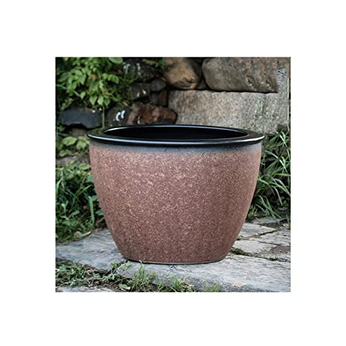 Fischschalen Aquarium Keramik-Goldfischglas-Aquarium Seerose-Topf Lotus Großer Tank Lotus-Topf Außenhof Großer Wassertank Retro-Koi-Tank Mittelstücke Vase (Color : B, Size : 100cm) von EINES