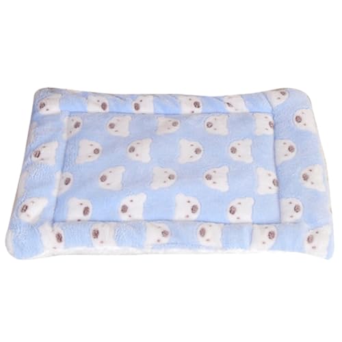 EKKJNQ Katzendecke, Waschbare Hundedecke, Flauschige Katzenmatte, Bequeme Beruhigende Katzendecke, Matratze für Katzen, Kleine Hunde (Blau,3040CM) von EKKJNQ