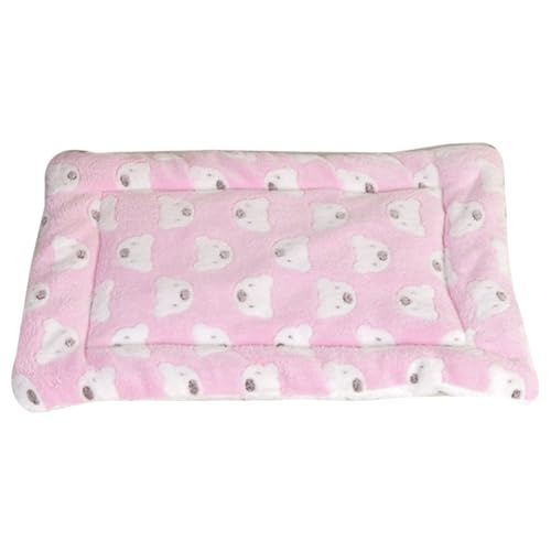 EKKJNQ Katzendecke, Waschbare Hundedecke, Flauschige Katzenmatte, Bequeme Beruhigende Katzendecke, Matratze für Katzen, Kleine Hunde (Rosa,3040CM) von EKKJNQ