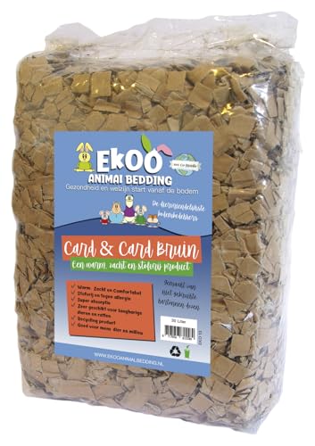 EKOO Animal Bedding EKO-13 Card & Card Brown, S, Brown von EKOO Animal Bedding