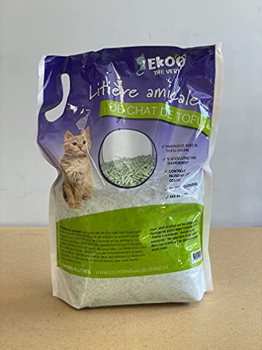 EKOO EKO-605 Tofu Cat Litter Green Tea, Einheitsgröße, Green Tea, 2.56 kg von EKOO