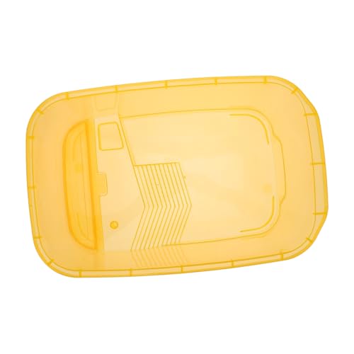 ELEOUTI 1 Set-Box Schildkrötenbecken Plattform Zum Sonnenbaden Für Schildkröten Reptil Kleintiertransporter Klarer Behälter Schildkrötenfutter Brutgebiet Für Schildkröten Yellow Plastik von ELEOUTI