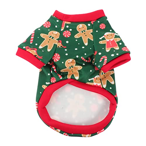 ELEOUTI 1Stk Weihnachtskleidung für Hunde Welpen-Cosplay-Pyjama weihnachtlicher hundepyjama Hundekleidung Weihnachten hundeschal Weihnachten Haustierkleidung Haustier-Festival-Kostüm Green von ELEOUTI