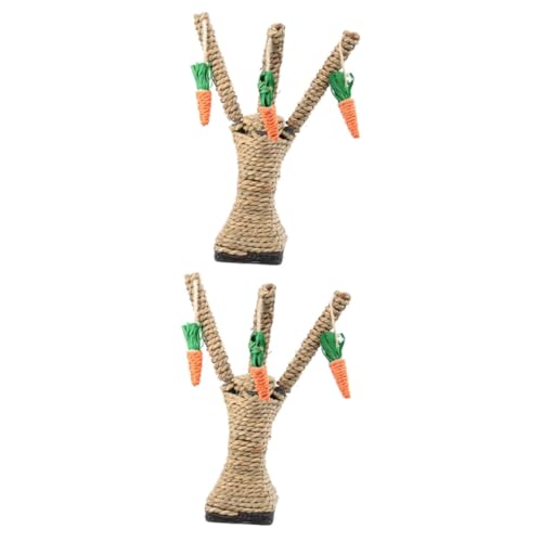 ELEOUTI 2st Kratzbaum Für Kratzbäume Katze Hochbett Kratzbäume Für Katzen Kratzbaummöbel Kaninchenkäfig-Clips Kratzbaum Für Katzen Katzenpfosten Mit Karotten von ELEOUTI