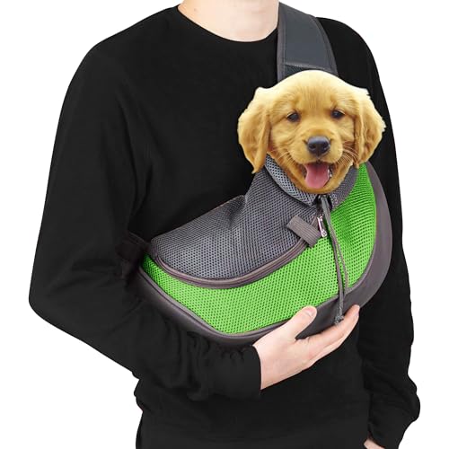 Hundetragetasche für kleine Hunde – atmungsaktive Netz-Welpen-Reisetasche mit verstellbarem Riemen, Reißverschlusstasche – perfektes Haustier-Tragetuch für Outdoor, Reisen, hält das Haustier bequem von ELEVATED ENDEAVORS, LLC