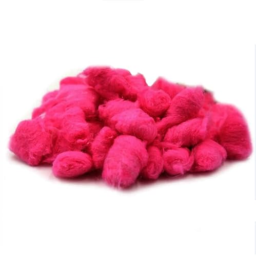 ELMAIN Hamster Spielzeug 100Pcs Bunte Baumwolle Bälle Kleine Tiere Spielzeug für Hamster Ratte Maus Nisten Halten Warm Material 02 von ELMAIN