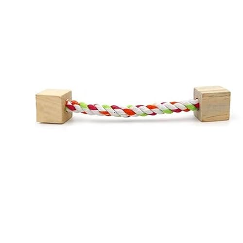 ELMAIN Hamster Spielzeug 1Pcs Nette Kaninchen Roller Spielzeug Natürliche Holz Kiefer Hanteln Einrad Glocke Kauspielzeug 07 von ELMAIN